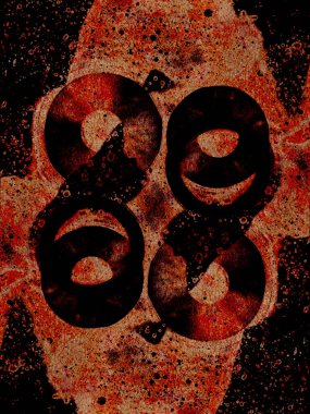 Lekelerden modern soyut sanat. Suluboya ve alkol mürekkep dokusu