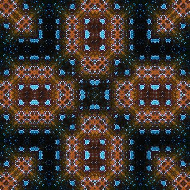 Kusursuz soyut desen ve doku. Suluboya ve baloncukların simetrik deseni