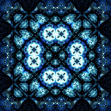 Kusursuz soyut desen ve doku. Suluboya ve baloncukların simetrik deseni