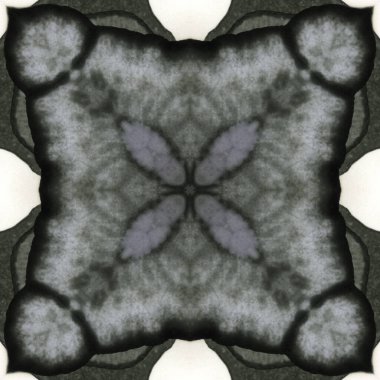 Kusursuz soyut desen ve doku. Suluboya ve baloncukların simetrik deseni