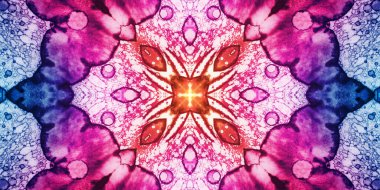 Kusursuz soyut mozaik desen. Panoramik doku. Tekrarlanan desen