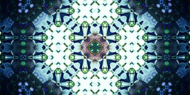 Kusursuz soyut kaleydoskop deseni. Panoramik soyut doku. Tekrarlanan desen