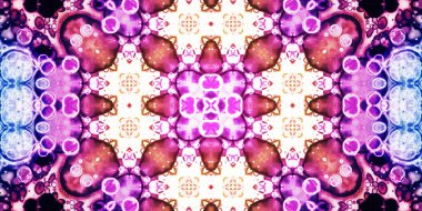 Kusursuz soyut kaleydoskop deseni. Panoramik soyut doku. Tekrarlanan desen