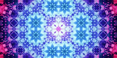 Kusursuz soyut kaleydoskop deseni. Panoramik soyut doku. Tekrarlanan desen