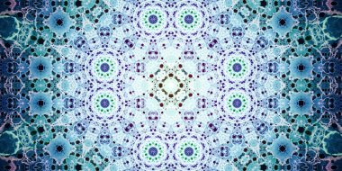 Kusursuz soyut kaleydoskop deseni. Panoramik soyut doku. Tekrarlanan desen