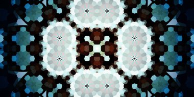 Kusursuz soyut kaleydoskop deseni. Panoramik soyut doku. Tekrarlanan desen