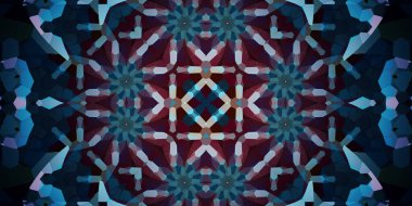 Kusursuz soyut kaleydoskop deseni. Panoramik soyut doku. Tekrarlanan desen