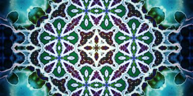 Kusursuz soyut kaleydoskop deseni. Panoramik soyut doku. Tekrarlanan desen