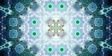 Kusursuz soyut kaleydoskop deseni. Panoramik soyut doku. Tekrarlanan desen
