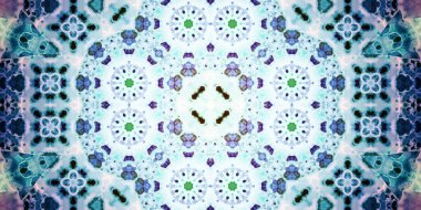 Kusursuz soyut kaleydoskop deseni. Panoramik soyut doku. Tekrarlanan desen