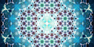 Kusursuz soyut kaleydoskop deseni. Panoramik soyut doku. Tekrarlanan desen