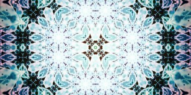 Kusursuz soyut kaleydoskop deseni. Panoramik soyut doku. Tekrarlanan desen