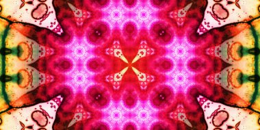 Kusursuz soyut kaleydoskop deseni. Panoramik soyut doku. Tekrarlanan desen
