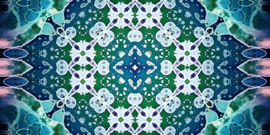 Kusursuz soyut kaleydoskop deseni. Panoramik soyut doku. Tekrarlanan desen