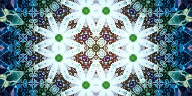 Kusursuz soyut kaleydoskop deseni. Panoramik soyut doku. Tekrarlanan desen
