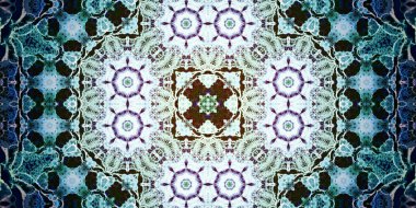 Kusursuz soyut kaleydoskop deseni. Panoramik soyut doku. Tekrarlanan desen