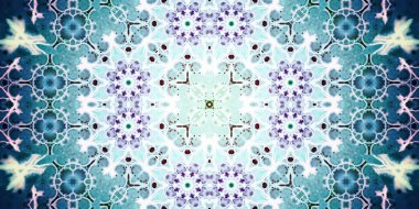 Kusursuz soyut kaleydoskop deseni. Panoramik soyut doku. Tekrarlanan desen