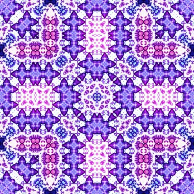 Kusursuz soyut desen ve doku. Suluboya ve baloncukların simetrik deseni