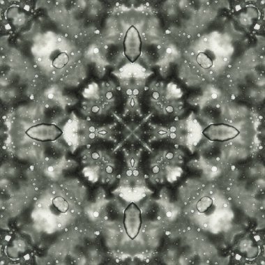 Kusursuz soyut desen ve doku. Suluboya ve baloncukların simetrik deseni