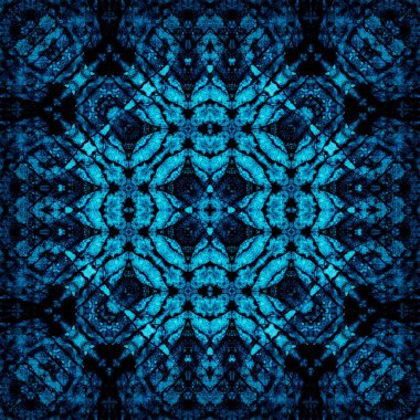 Kusursuz soyut desen ve doku. Suluboya ve baloncukların simetrik deseni