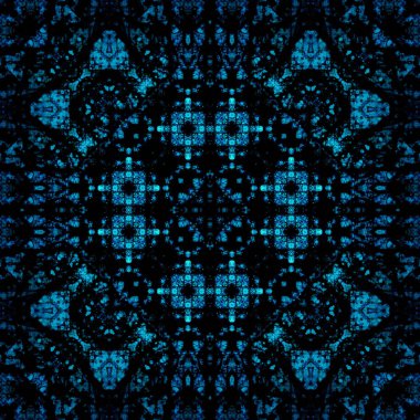 Kusursuz soyut desen ve doku. Suluboya ve baloncukların simetrik deseni