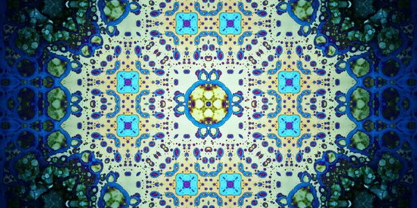 Kusursuz soyut kaleydoskop deseni. Panoramik soyut doku. Tekrarlanan desen