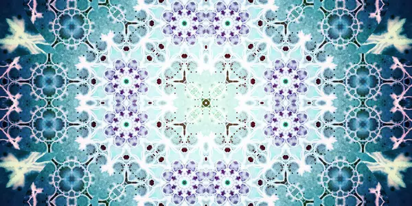 Kusursuz soyut kaleydoskop deseni. Panoramik soyut doku. Tekrarlanan desen
