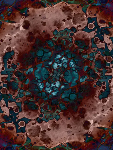 Modern soyut sanat. Mavi suluboya ve alkol mürekkebi arka plan ve doku.