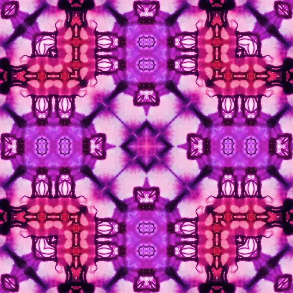 Kusursuz soyut desen ve doku. Suluboya ve baloncukların simetrik deseni