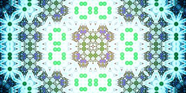 Kusursuz soyut desen. Panoramik soyut doku. Kaleydoskop Panoramik arkaplan.