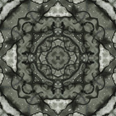 Kusursuz soyut desen ve doku. Suluboya ve baloncukların simetrik deseni