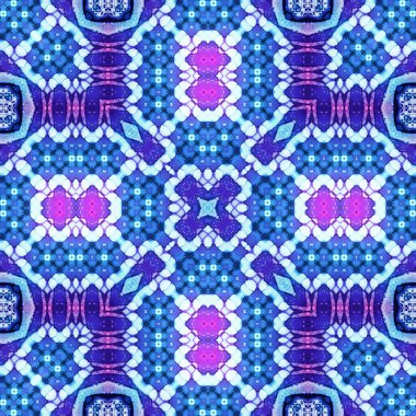 Kusursuz soyut desen ve doku. Suluboya ve baloncukların simetrik deseni