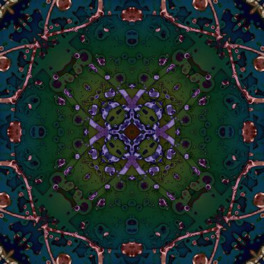 Kusursuz soyut desen ve doku. Suluboya ve baloncukların simetrik deseni