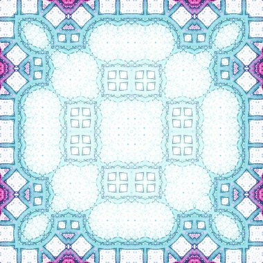 Kusursuz kare soyut desen. Sanat dokusu. Tekstil ve moda