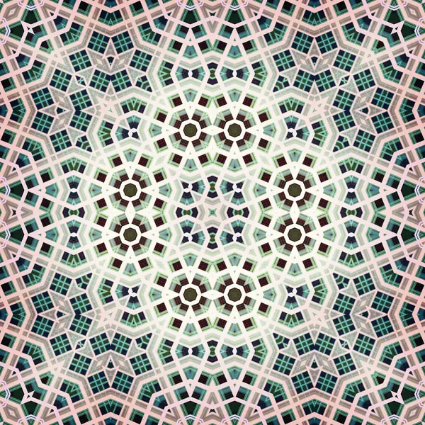 Naadloze Vierkante Kunst Patroon Het Patroon Abstract Textuur Mysterieus — Stockfoto