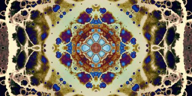 Kusursuz soyut mozaik desen. Panoramik doku. Tekrarlanan desen