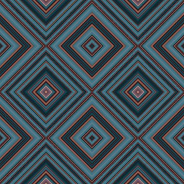 Rhombus ve kare, pürüzsüz desen. Desen renkli çapraz çizgiler.