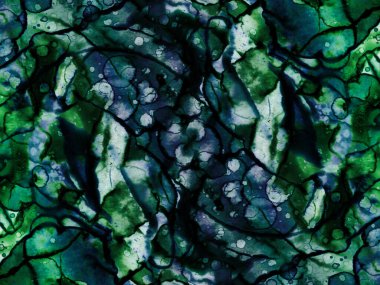 Lekelerden modern soyut sanat. Suluboya ve alkol mürekkep dokusu