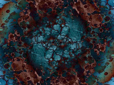 Lekelerden modern soyut sanat. Suluboya ve alkol mürekkep dokusu