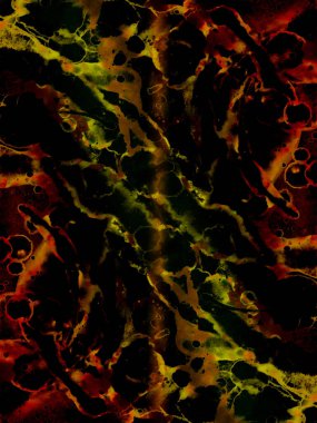 Lekelerden modern soyut sanat. Suluboya ve alkol mürekkep dokusu