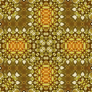 Kusursuz soyut desen ve doku. Suluboya ve baloncukların simetrik deseni