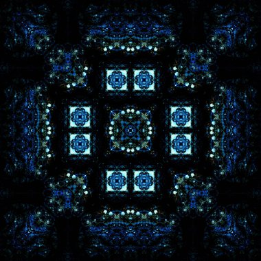 Kusursuz soyut desen ve doku. Suluboya ve baloncukların simetrik deseni