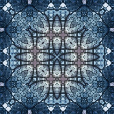 Kusursuz soyut desen ve doku. Suluboya ve baloncukların simetrik deseni