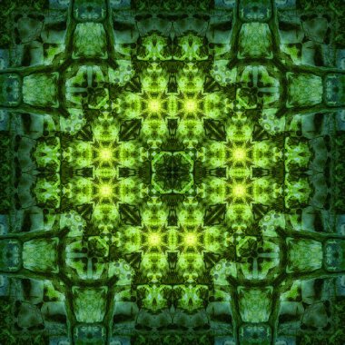 Kusursuz soyut desen ve doku. Suluboya ve baloncukların simetrik deseni