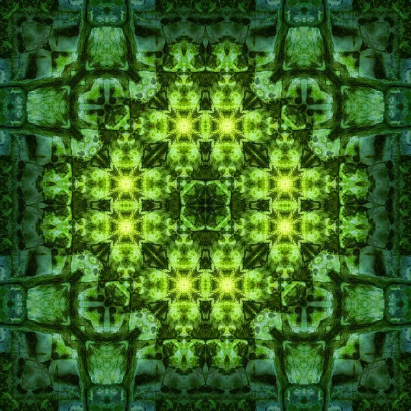 Kusursuz soyut desen ve doku. Suluboya ve baloncukların simetrik deseni