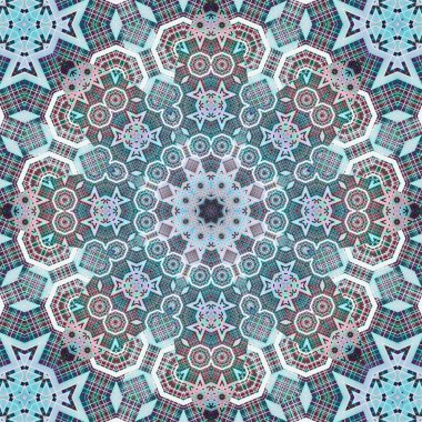 Kusursuz kare desenli. Sanat eseri. Kaleydoskop