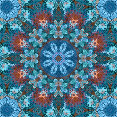 Kusursuz kare desenli. Sanat eseri. Kaleydoskop