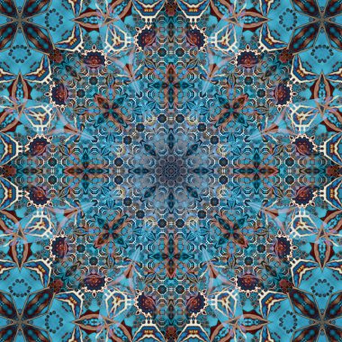 Kusursuz kare desenli. Sanat eseri. Kaleydoskop