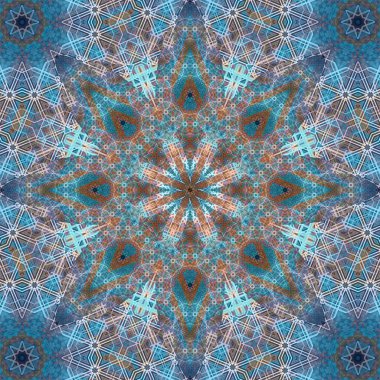 Kusursuz kare desenli. Sanat eseri. Kaleydoskop