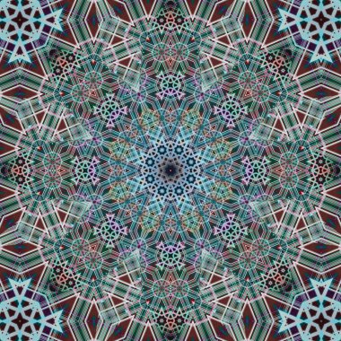 Kusursuz kare desenli. Sanat eseri. Kaleydoskop